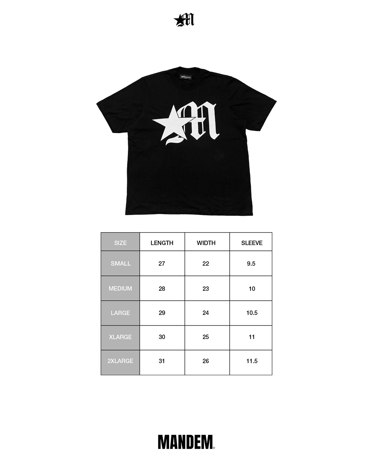 MANDEM OG LOGO TEE