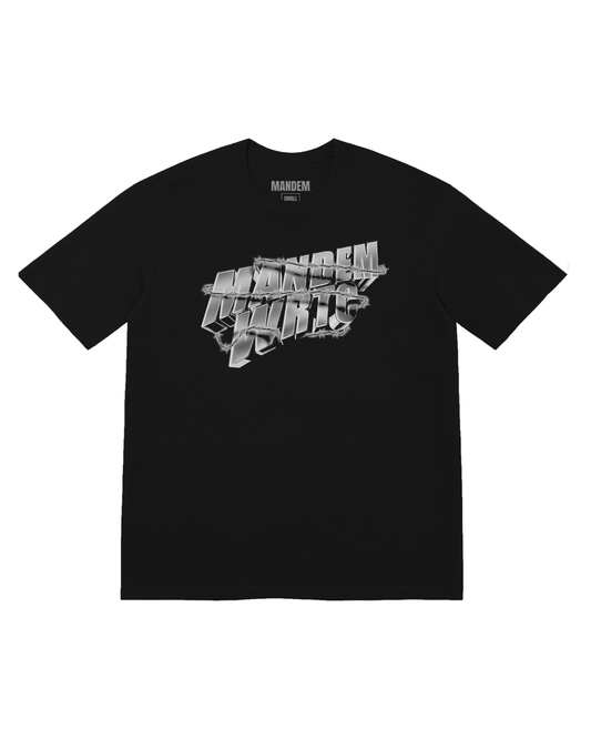 MANDEM CHROME TEE [BLACK]